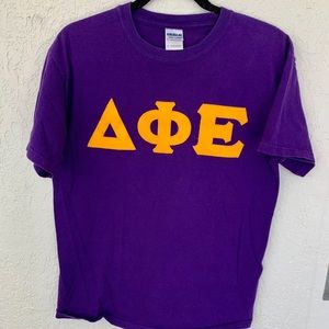Delta Phi Epsilon Lettered shirt